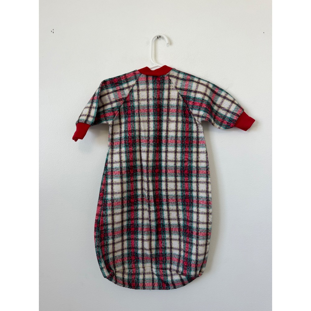 Vintage Carter's Fleece Sleep Sack – Red Plaid – Up to 21 lbs –‎ GUC - Picture 4 of 4